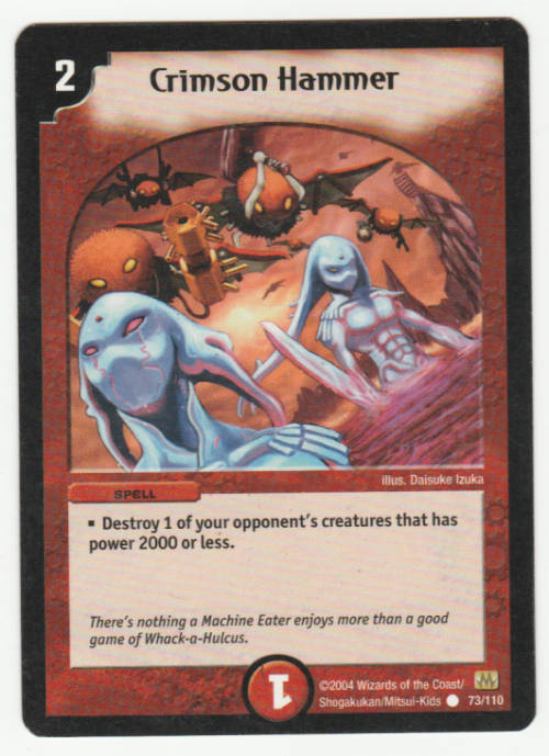 Trading Cards Duel Masters Crimson Hammer Spell for